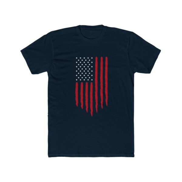 Graphic Printed TShirt for Men USA Flag TShirt Mens Cotton Crew Tee